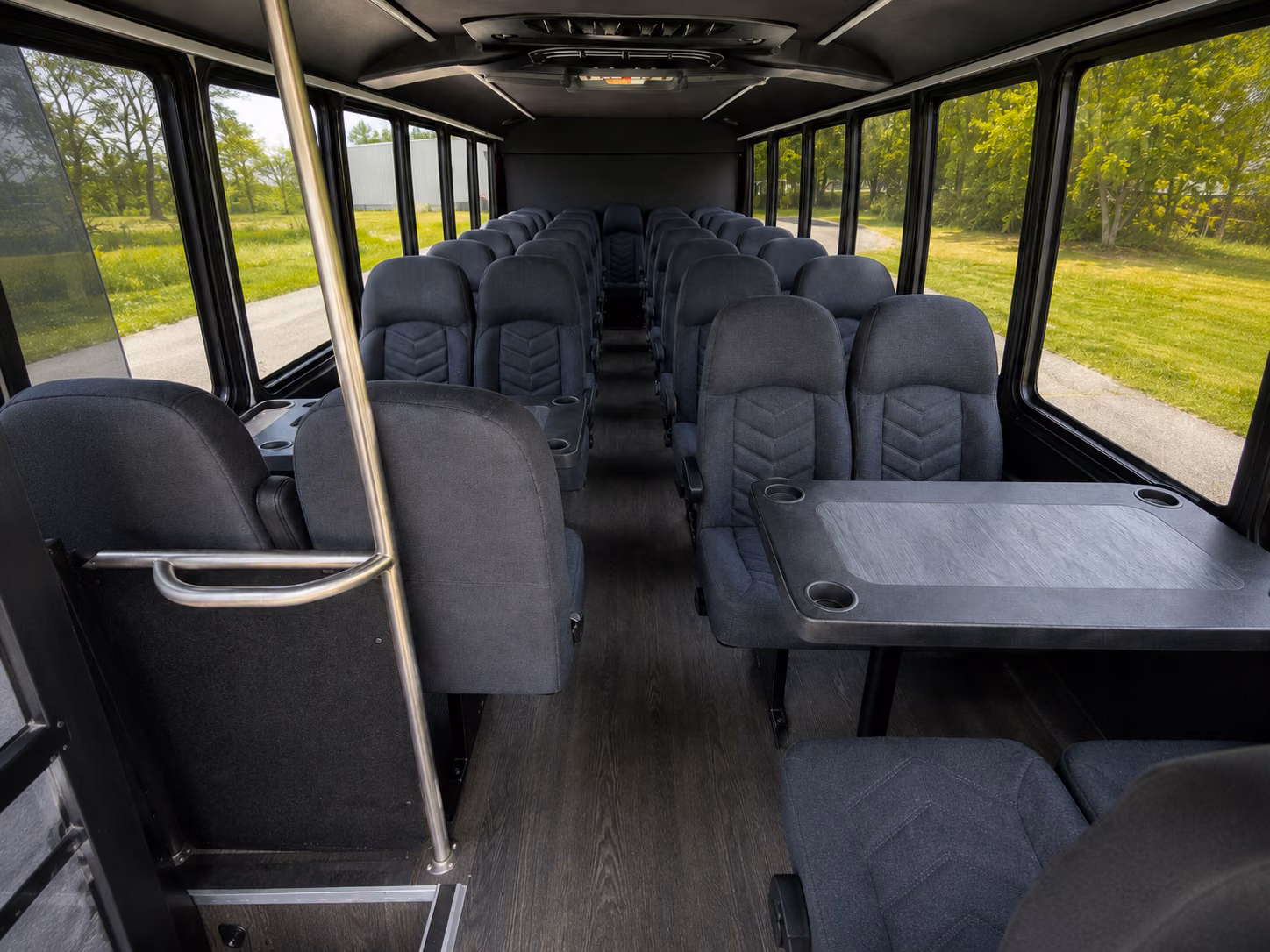 charleston 15 passenger minibus interior