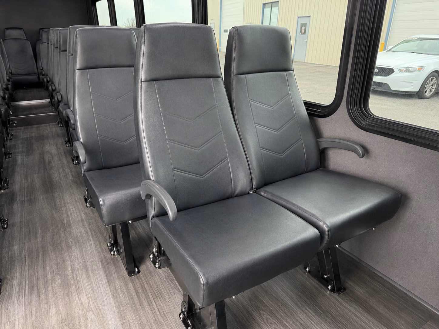 charleston 18 passenger minibus interior