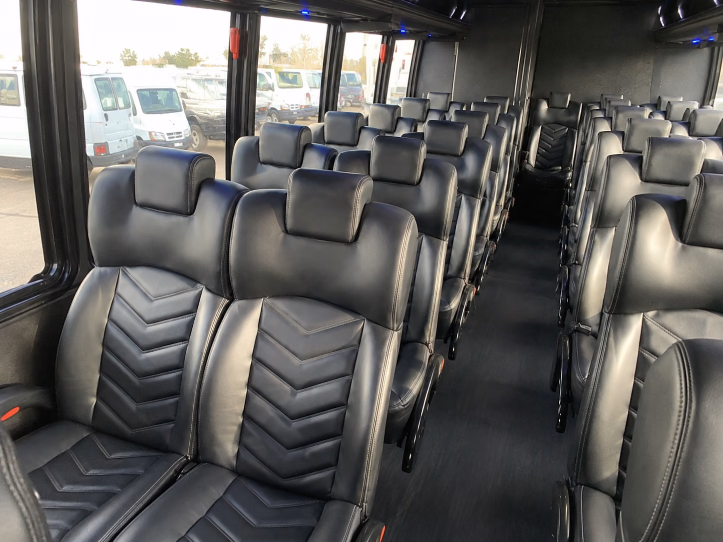 charleston 20 passenger minibus interior