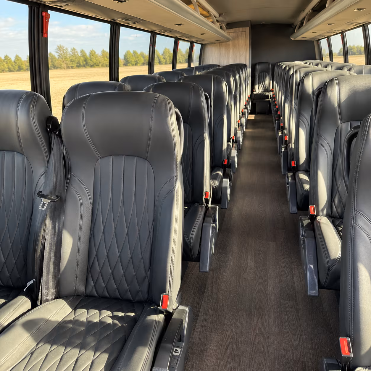 charleston 25 passenger minibus inside