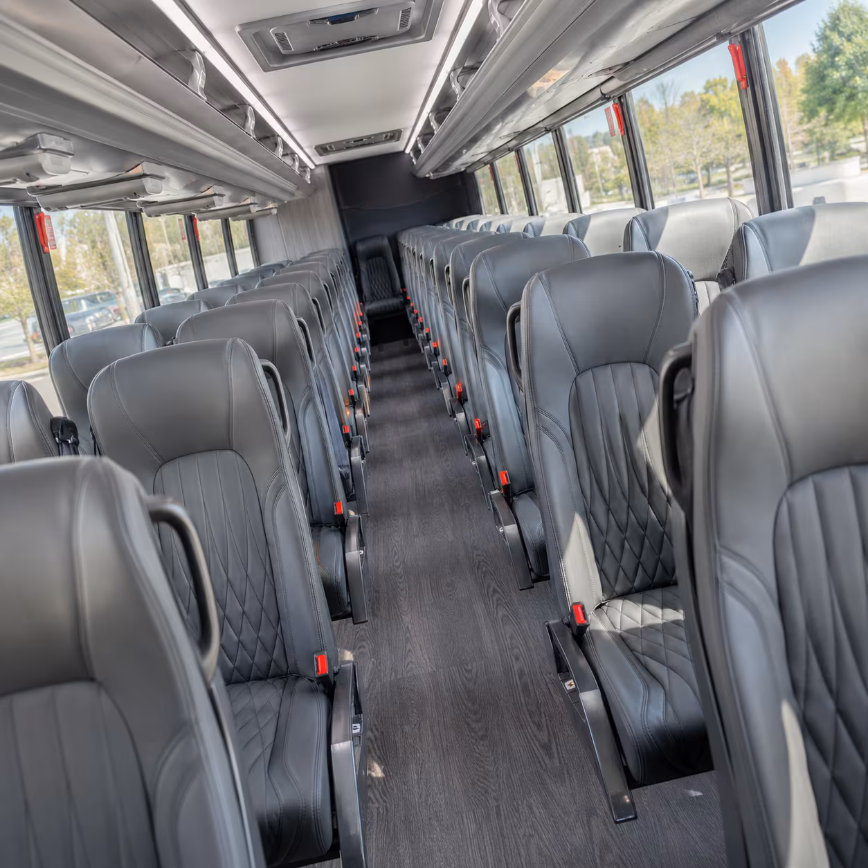 charleston 35 passenger minibus inside