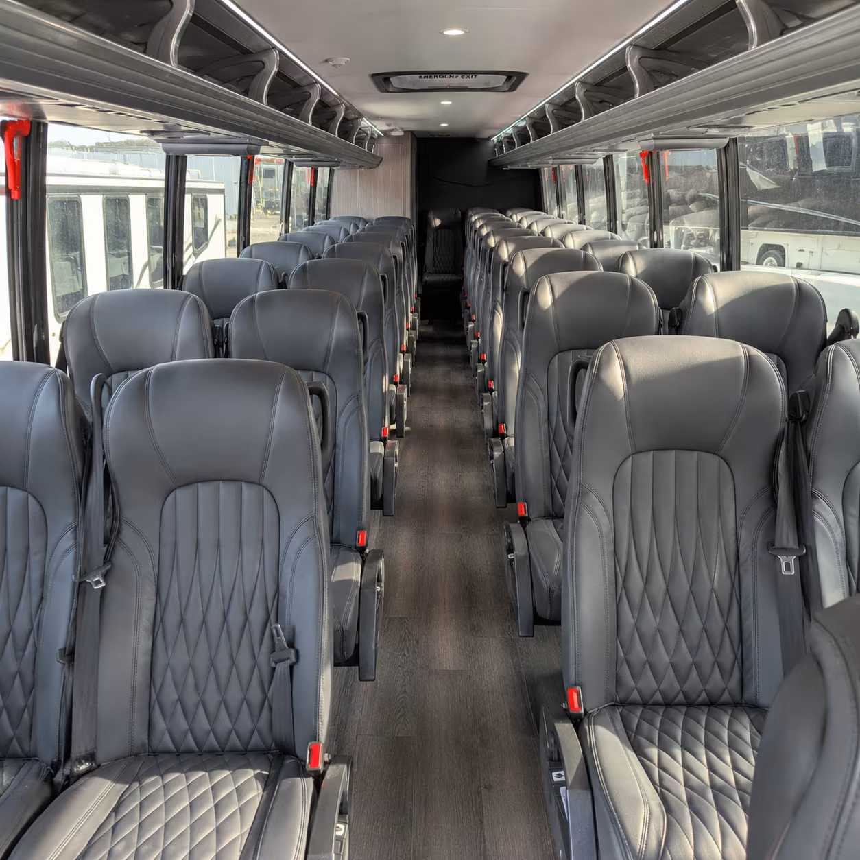 charleston 35 passenger minibus interior