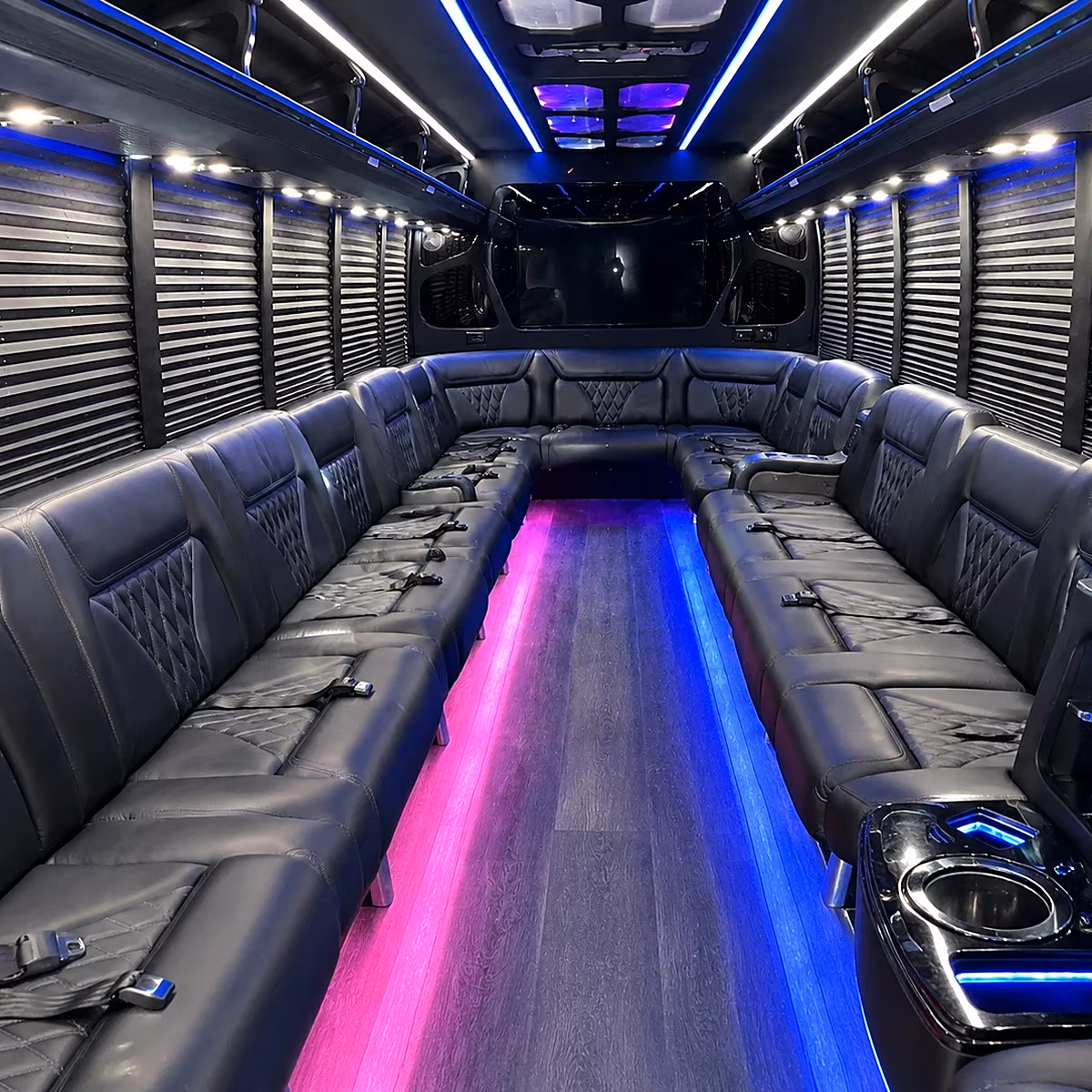 charleston party bus inside