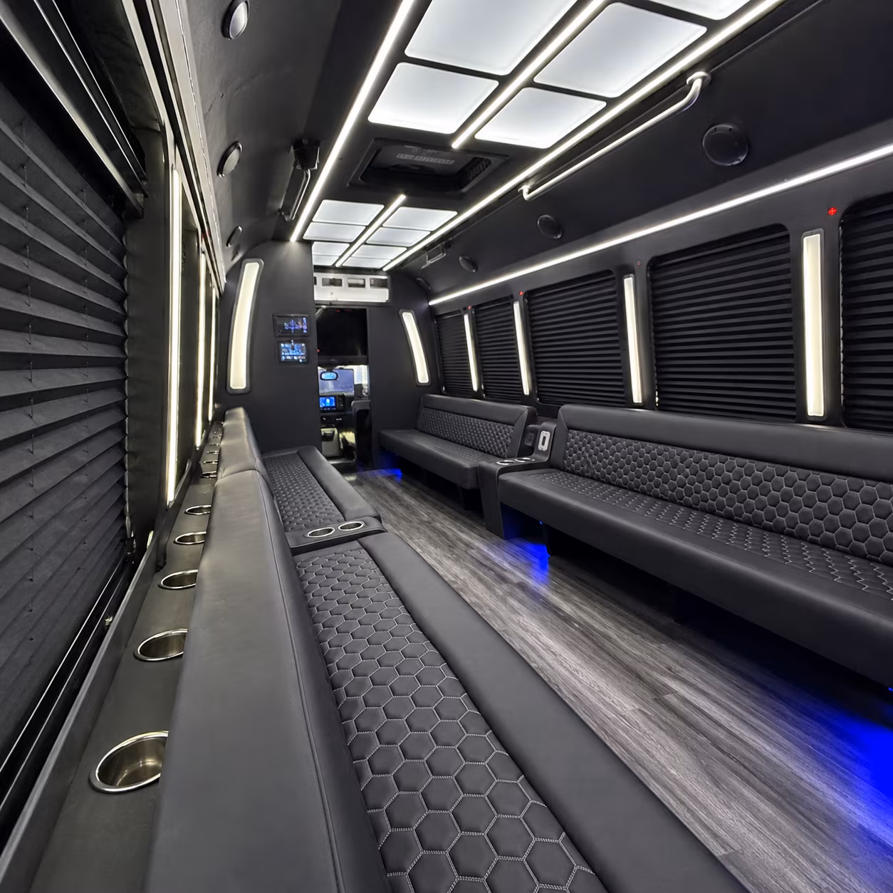 charleston party bus rentals inside