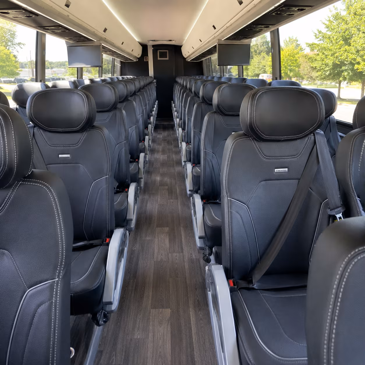 charter buses for corporate events at the charleston area convention center