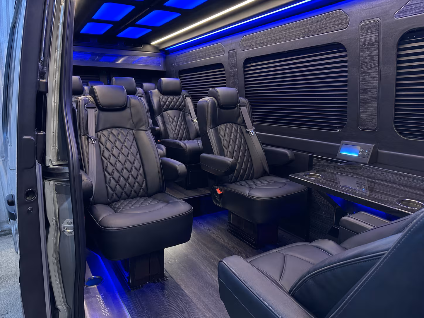 sprinter van transportation for groups and events across charleston